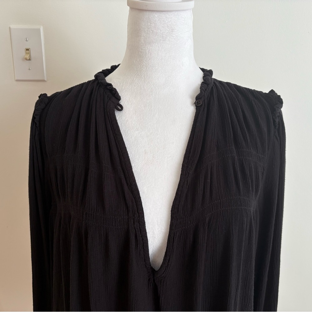Free People Kelsey Victorian Gothic Blouse Top - Picture 4 of 8